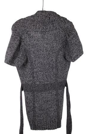 In Stitches Gray Heathered Knit Cardigan | M