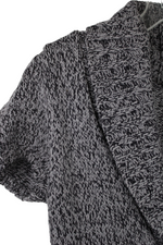 In Stitches Gray Heathered Knit Cardigan | M