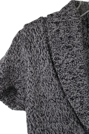 In Stitches Gray Heathered Knit Cardigan | M