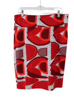LuLaRoe Red Patterned Skirt | XL