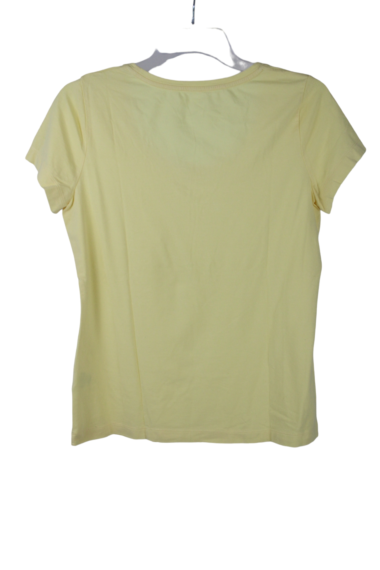 Lands' End Pale Yellow Butter Soft Tee | M