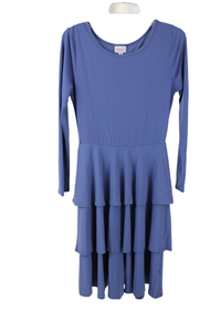 LuLaRoe Blue Tiered Dress | M