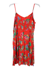Old Navy Red Tropical Dress | L