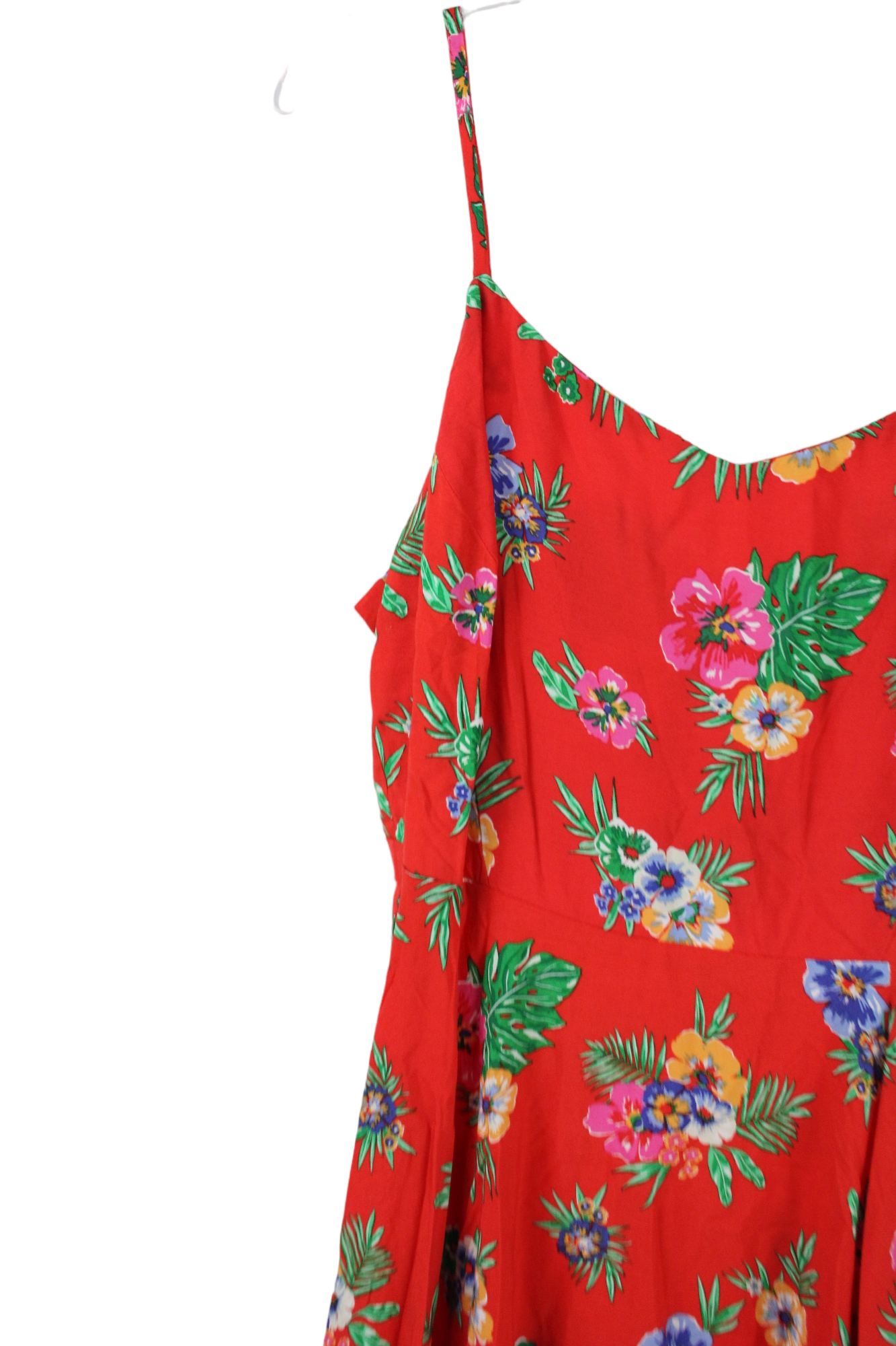 Old Navy Red Tropical Dress | L