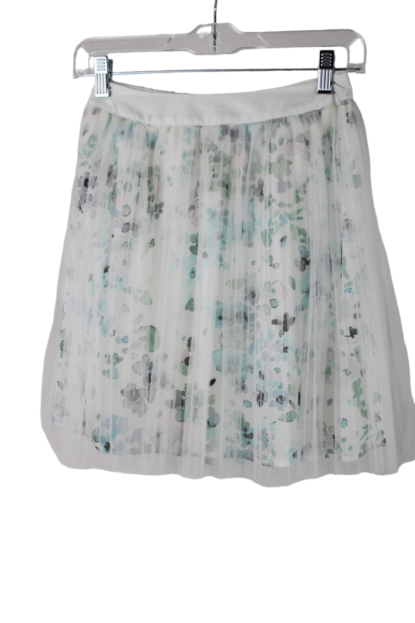 Lauren Conrad Floral Tulle Mini Skirt | XS