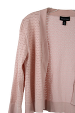 Nina Leonard Pink Knit Cardigan | M