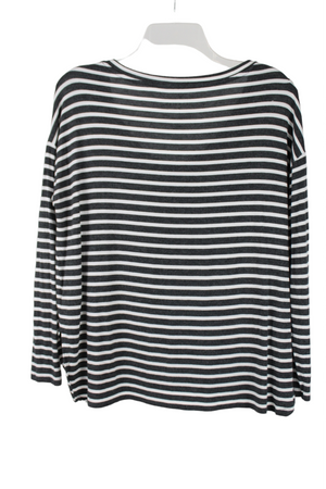 American Eagle Soft & Sexy Gray Striped Shirt | S