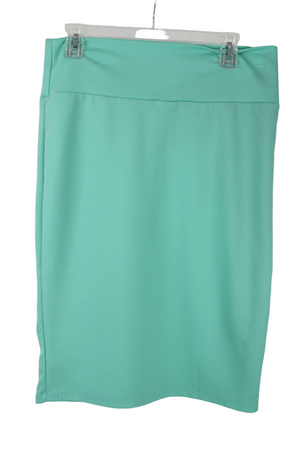 LuLaRoe Blue Fitted Skirt | L