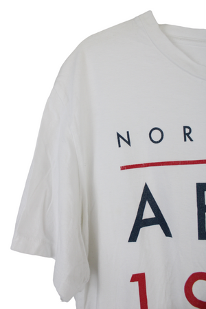 Aeropostale White Logo Tee | XL