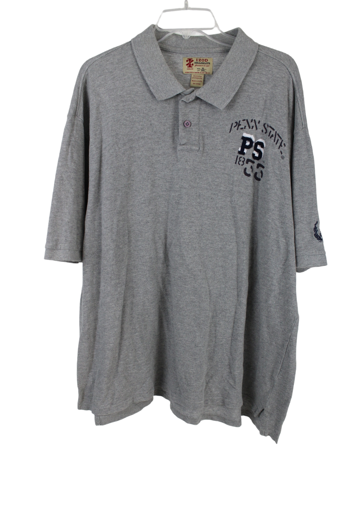 Izod Collegiate Gray Polo Shirt | XL