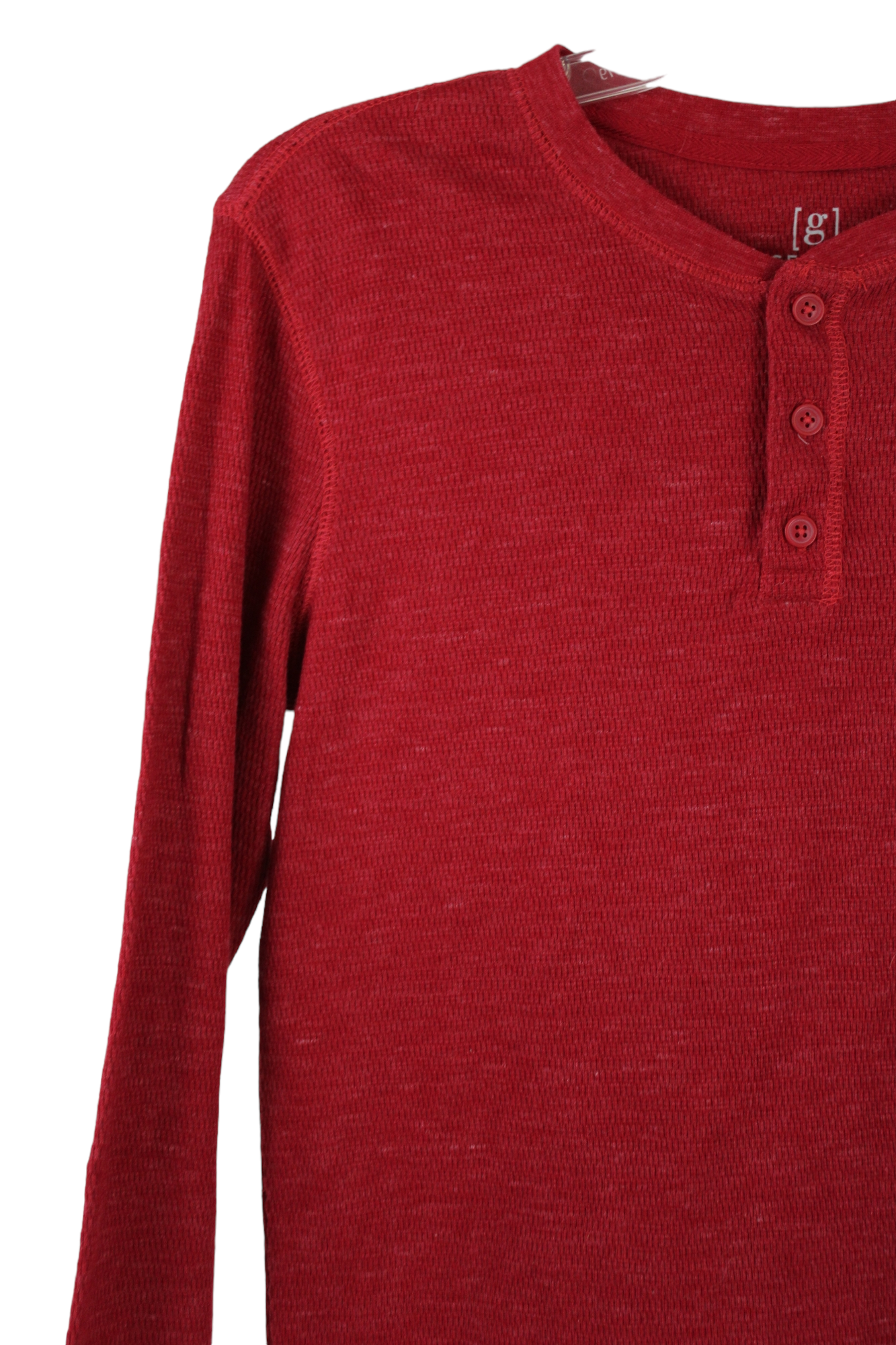 George Red Henley Shirt | M