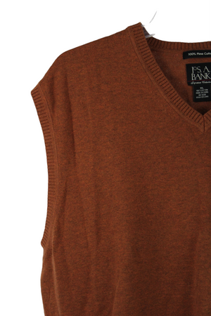 Jos. A. Bank Burnt Orange Sweater Vest | XL